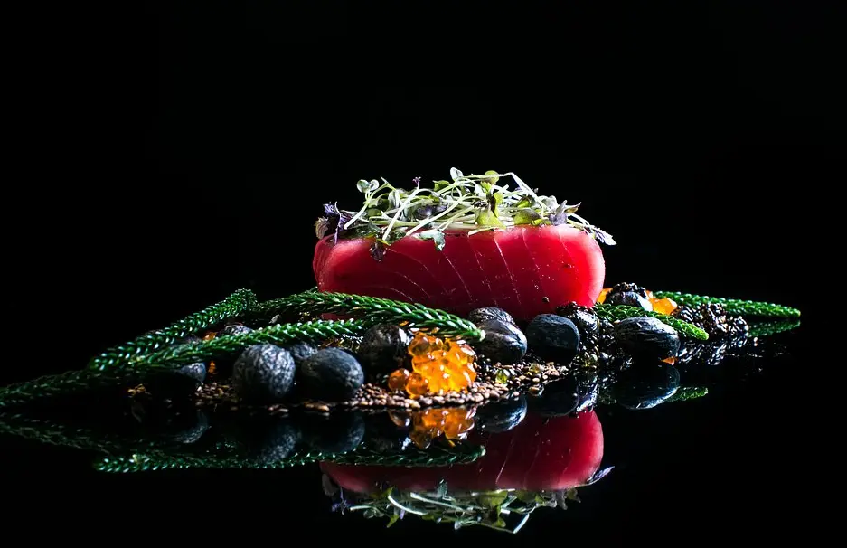 Sample dish from NOX - Dine in the Dark's 3-course Mystery Menu