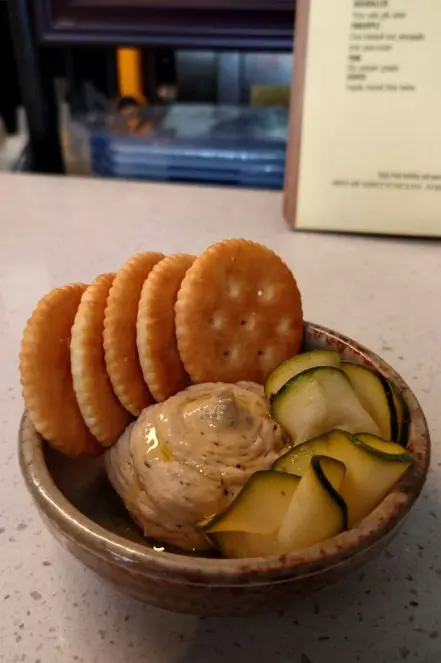 French onion dip, Kombu, Ritz.