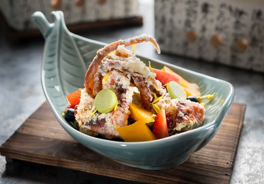 Soft shell crab salad