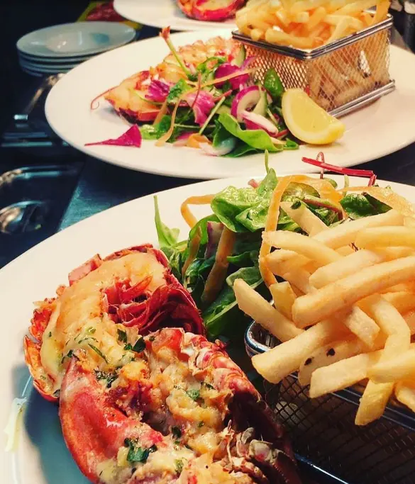 Scottish lobster, fries & salad - a summer favourite