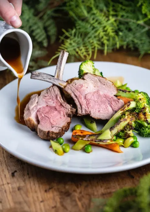 Rack of local lamb