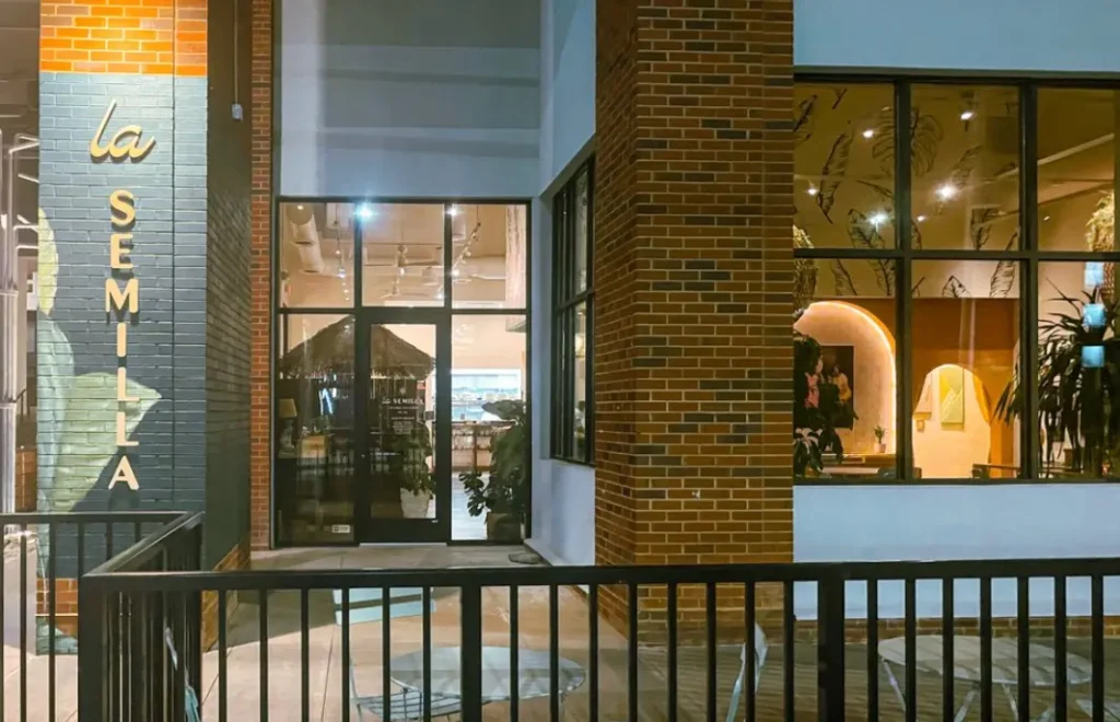 Front entry of La Semilla