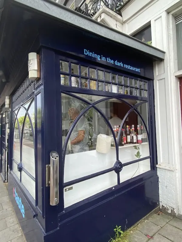 Entrance of Ctaste, a dining in the dark restaurant.