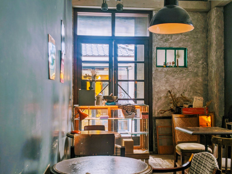 A charming small cafe in Taipei