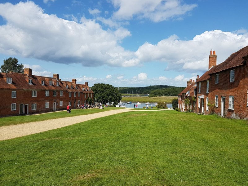 Shipbuilding is the main industry in the medieval New Forest community of Buckler's Hard.