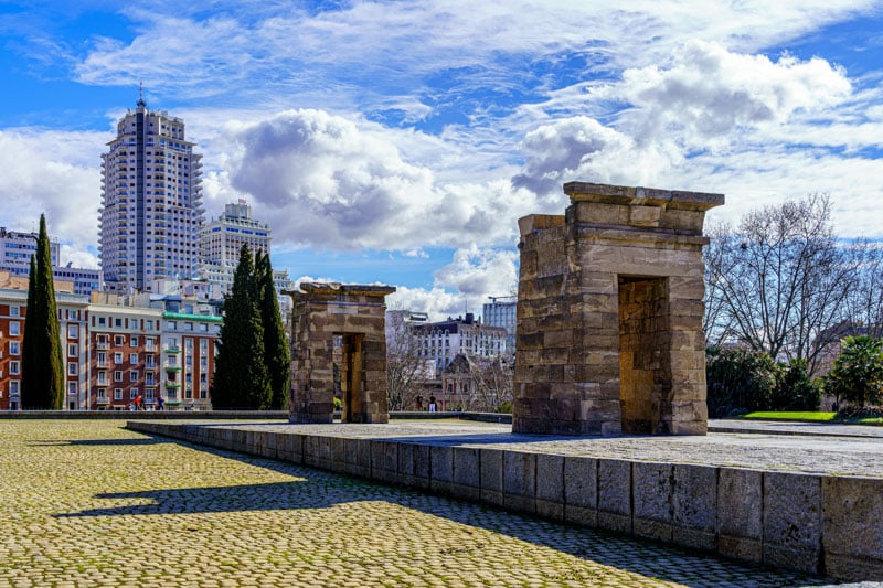 You enter Debod Temple and find yourself in the heart of ancient Egypt in Madrid.
