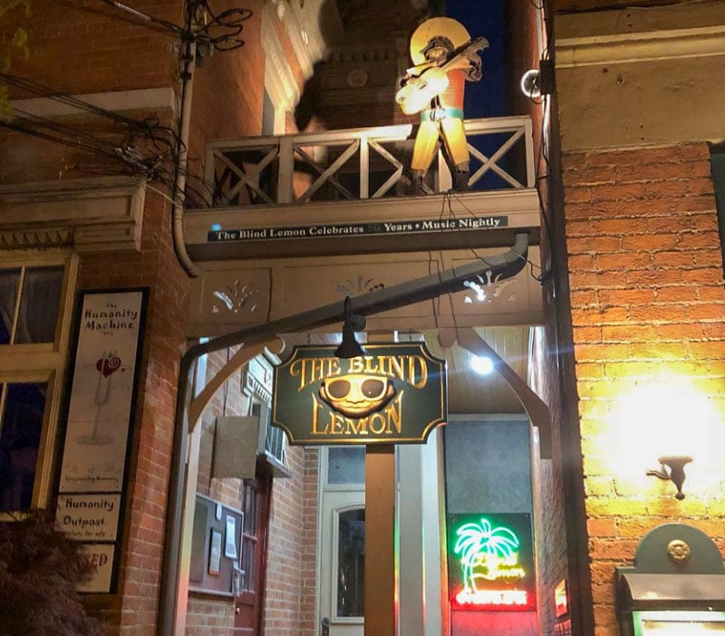 Experiencing Blind Lemon is one of the best things to do in Cincinnati at night.