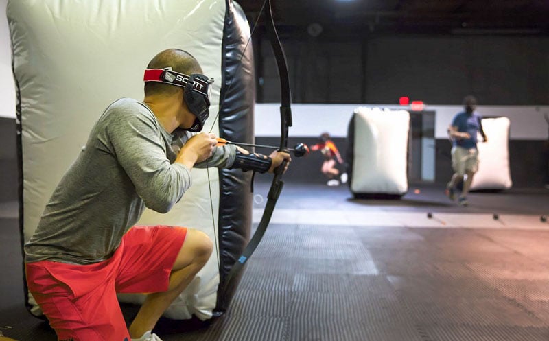 Cincinnati's Archery Arena is an exhilarating fusion of dodgeball and archery.