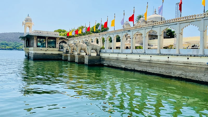 Jag Mandir: Floating Marvel, a serene island sanctuary where history and nature dance on tranquil waters.