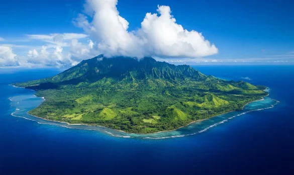 Beautiful aerial view of Vanuatu