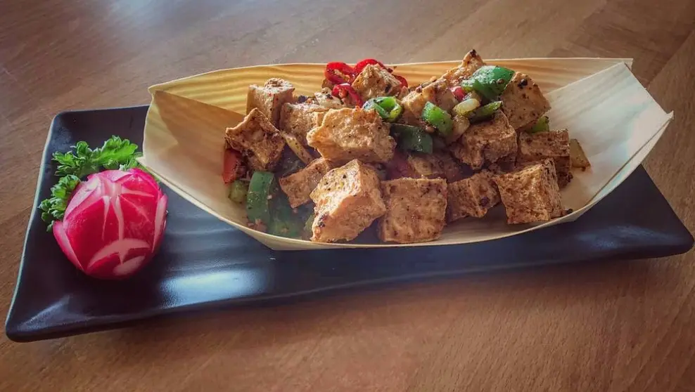 Salt and chili tofu