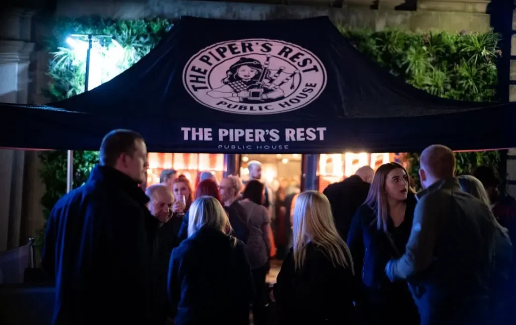 Entrance to The Piper's Rest Public House