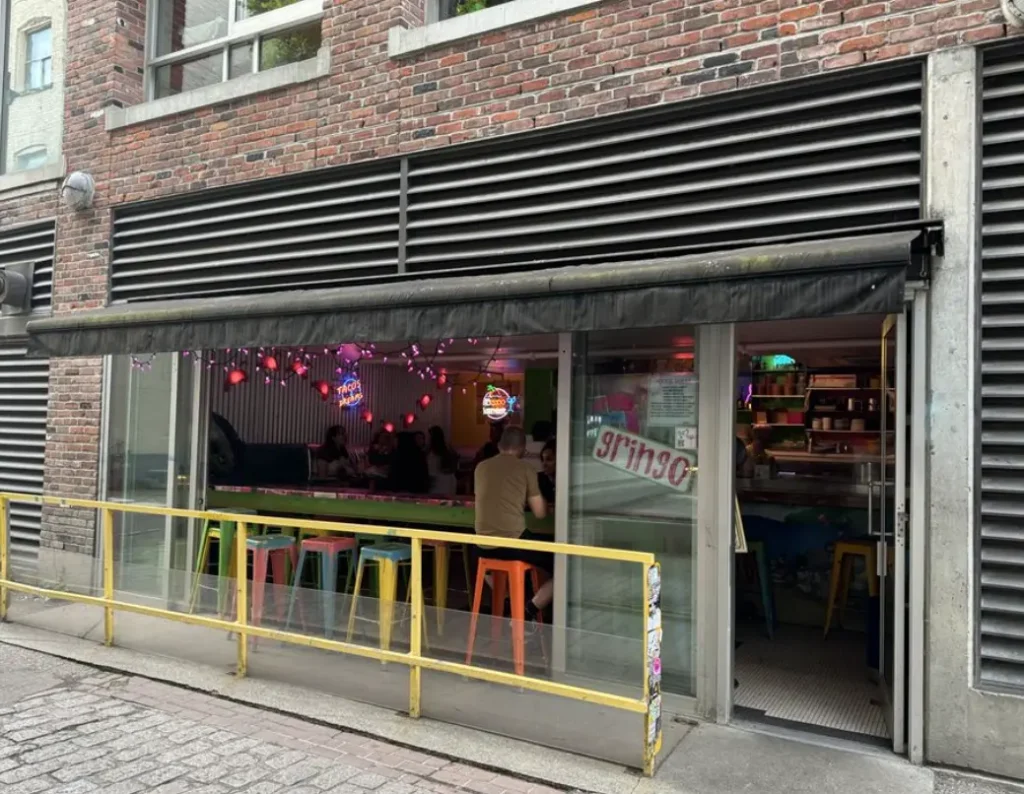 Front of restaurant