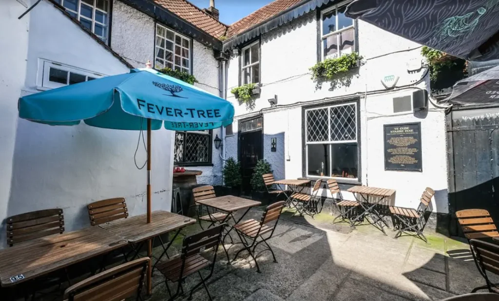 The beer garden