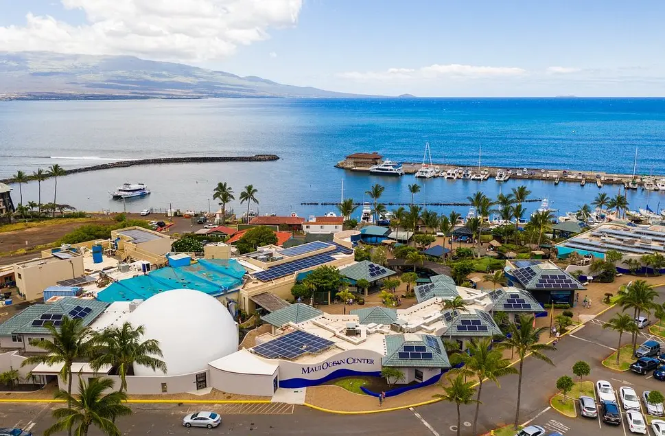 Aerial view of Maui Ocean Center