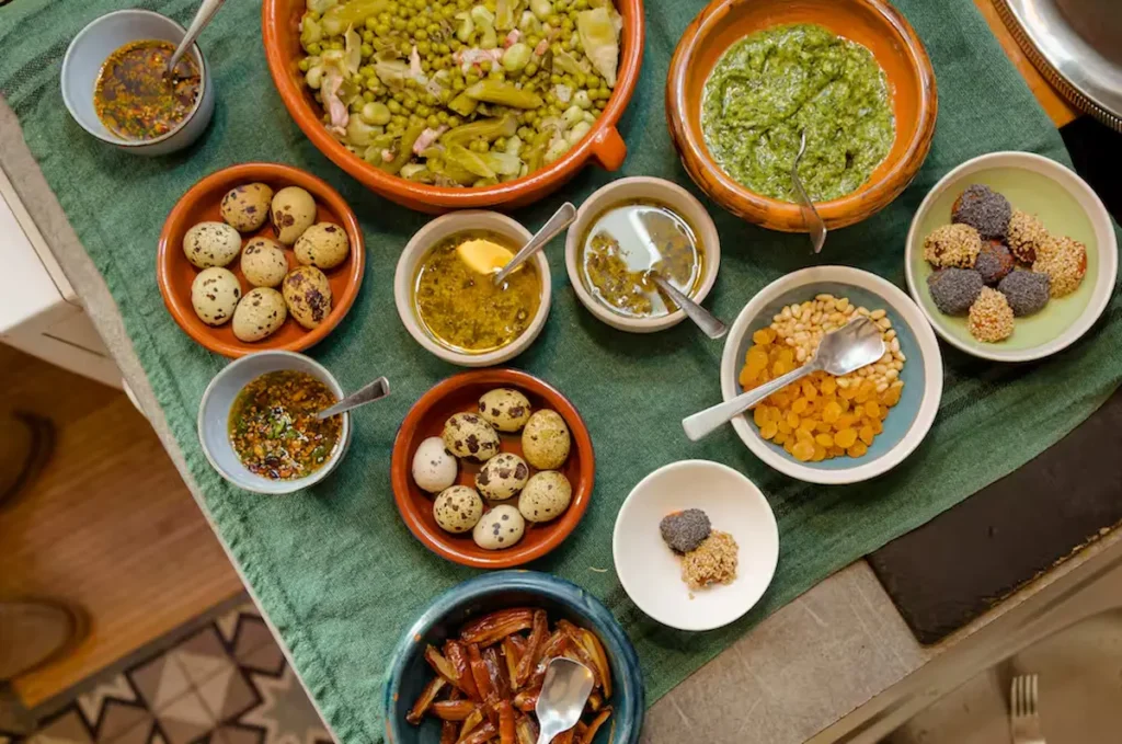 Brunch with ancient Roman flavors