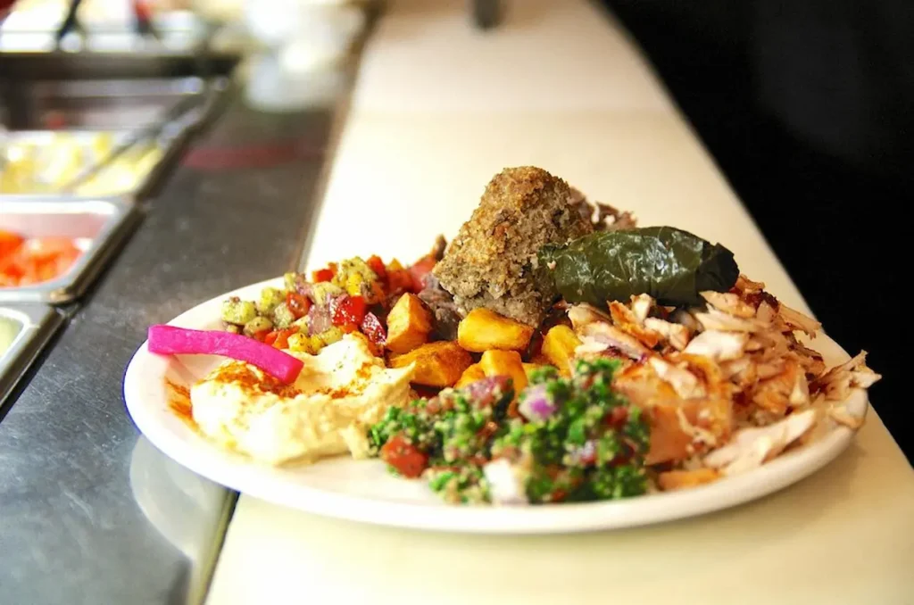 Delicious Lebanese platter