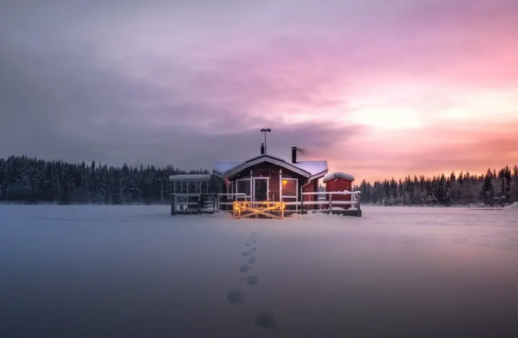 Lake Immeljärvi from Levi