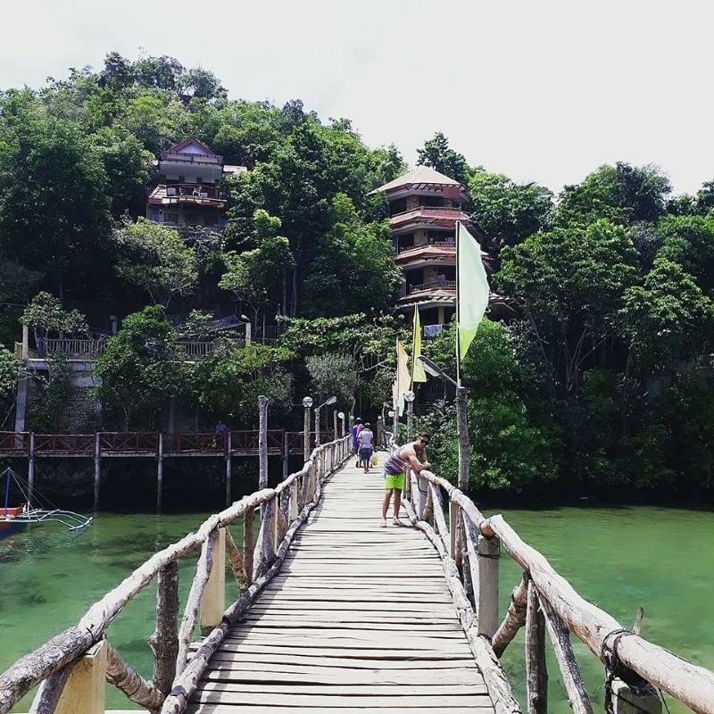 A stunning view of Tinagong Dagat Bridge, seamlessly connecting two worlds