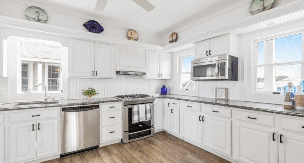 Well equipped kitchen area