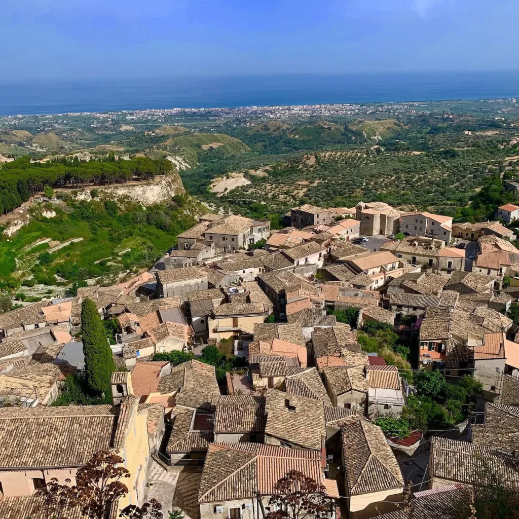 The medieval hill town of Gerace