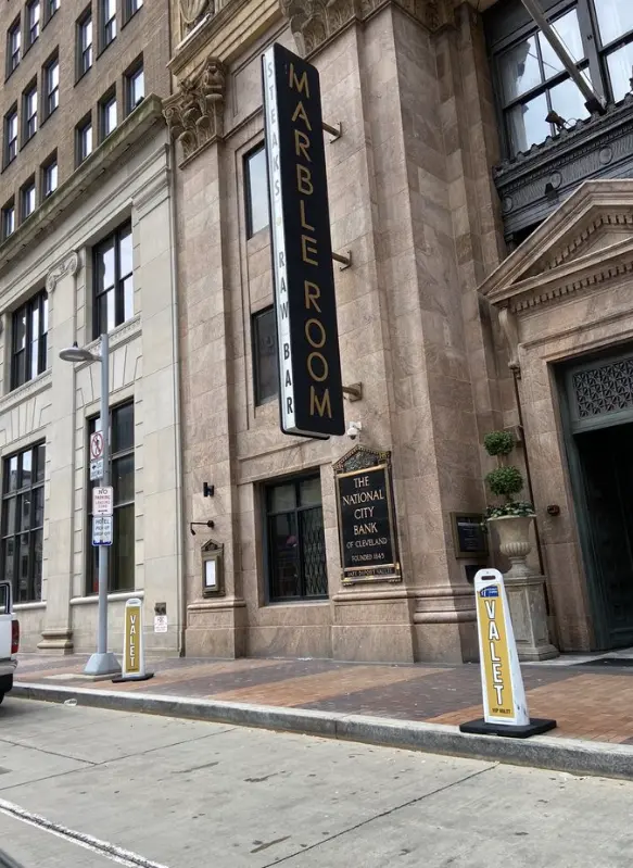 Outside Marble Room Steaks and Raw Bar