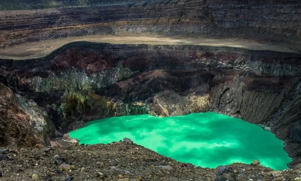 Volcanic crater of santa ana