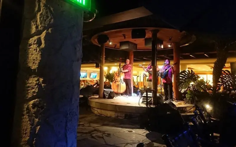 Live Hawaiian music performance at Kani Ka Pila Grille.