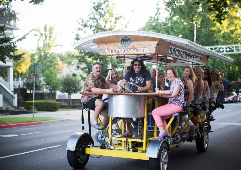 Pedal, Drink, and Bar hop through Sacramento