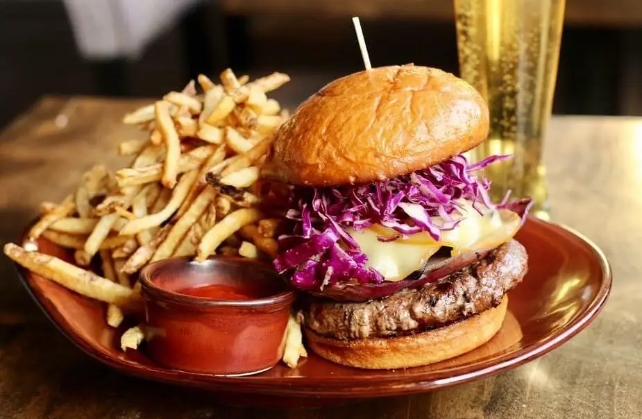 The Gather Burger
Wagyu Beef, Chili de Arbol Aioli* + Verde Sauce, Shaved Cabbage, Roasted