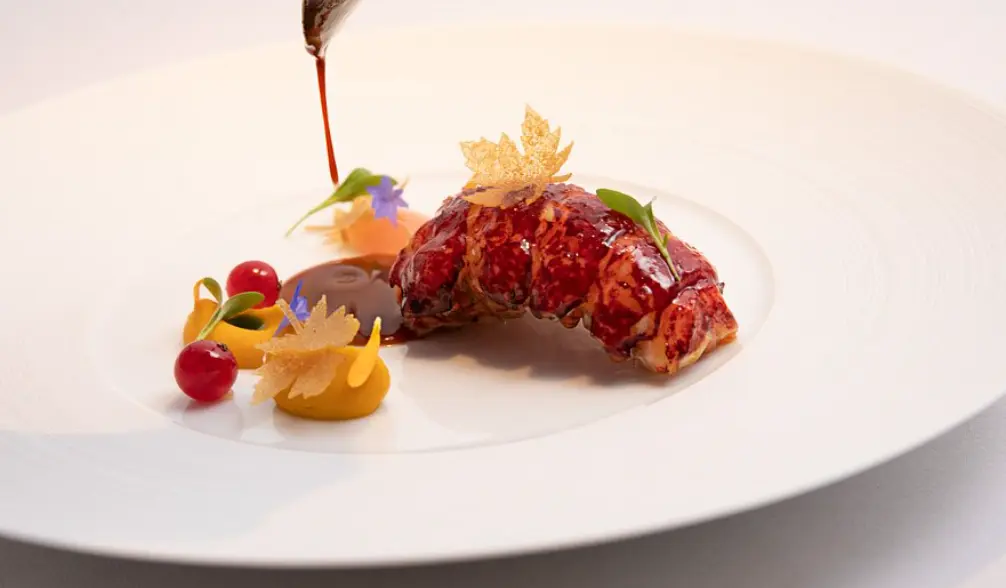 Barbecued lobster, Cacao pod concentrate glaze