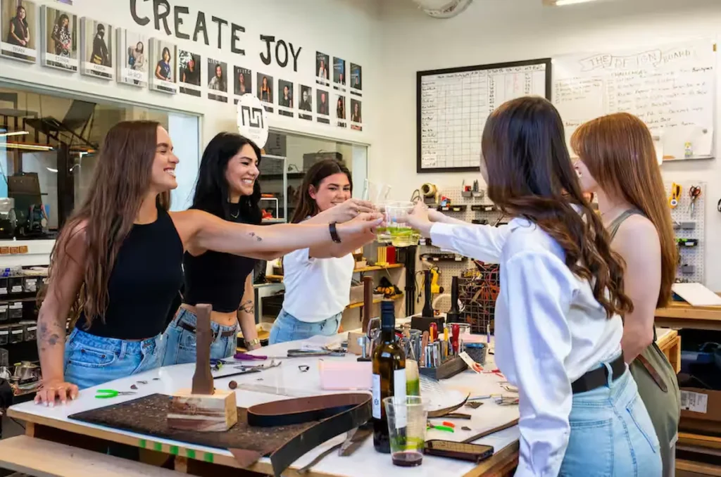 Make jewelry and taste local wine