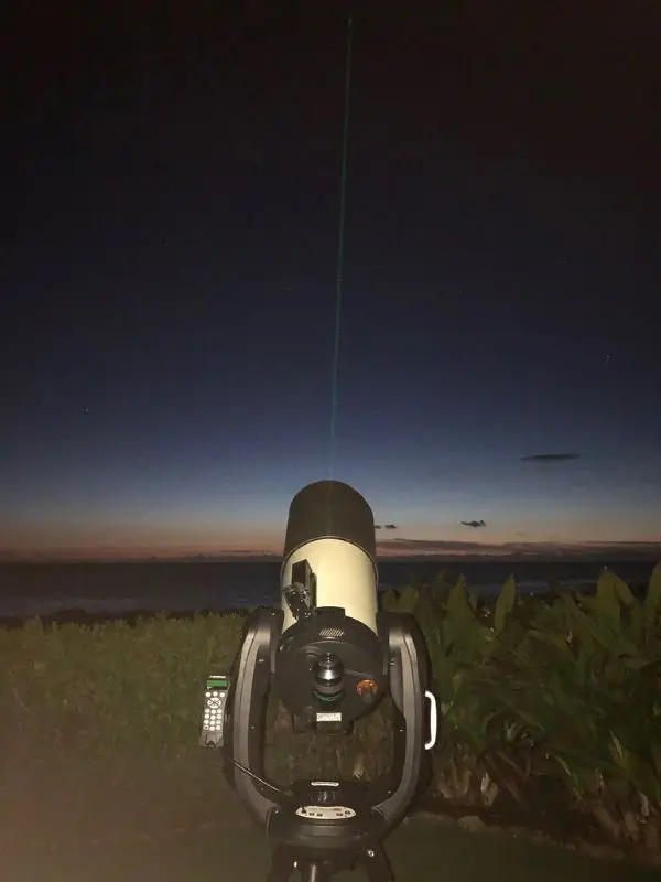 Telescope set up for stargazing at Stars Above Hawaii.