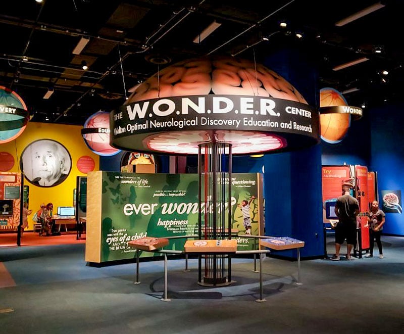 Interactive science exhibits at the Arizona Science Center engage in hands-on learning.