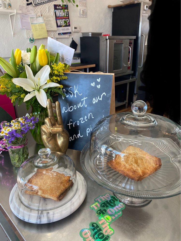 Fresh hand pies on display at the counter of Carter & Rye.
