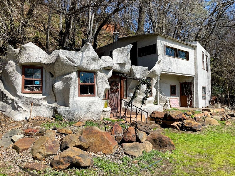 Tulsa's Cave House is known for its intriguing architecture and captivating history.