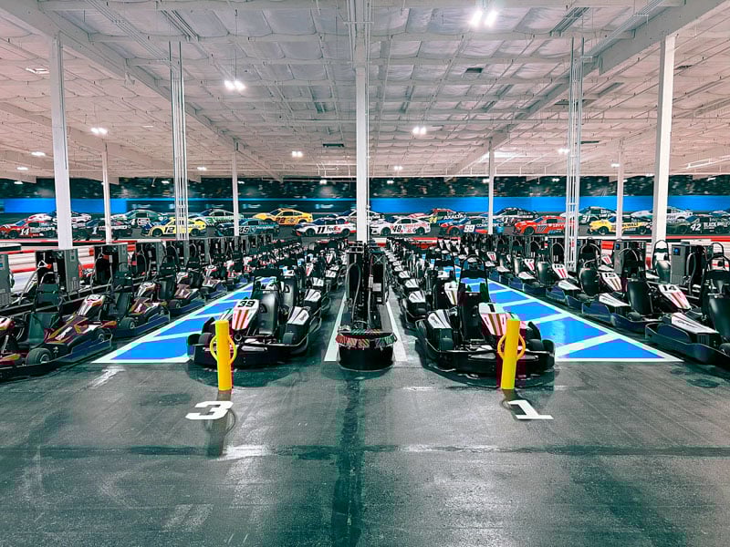 K1 Speed features a high-speed indoor go-karting excitement.
