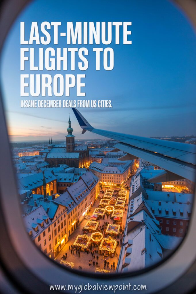 Last minute December flight deals to European cities from the US