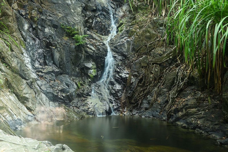 Trekking to Nagkalit-Kalit Waterfalls reveals El Nido's natural beauty and Palawan's diverse landscapes.