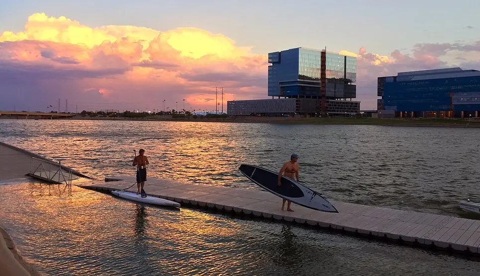 Launch a board at Tempe Town Lake