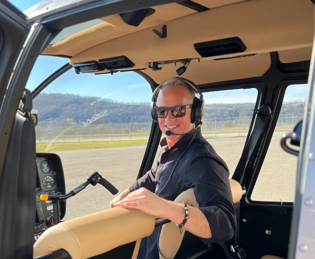 Helicopter ride over Deep Creek Lake