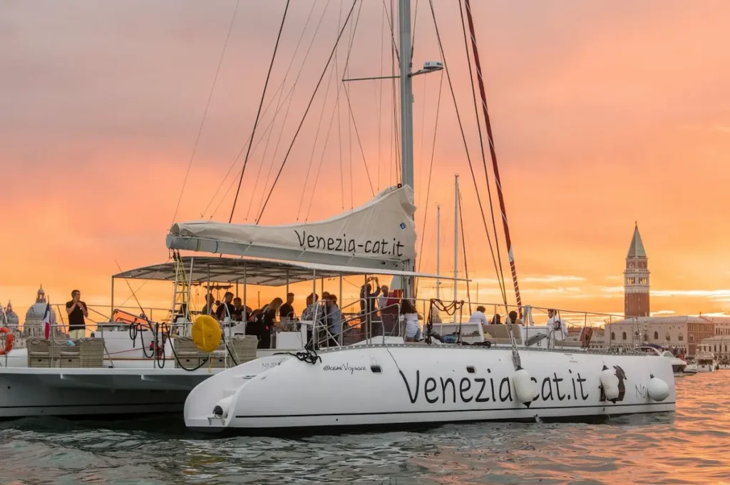 Sunset Jazz Catamaran Cruise with Aperitivo and live Saxophone
