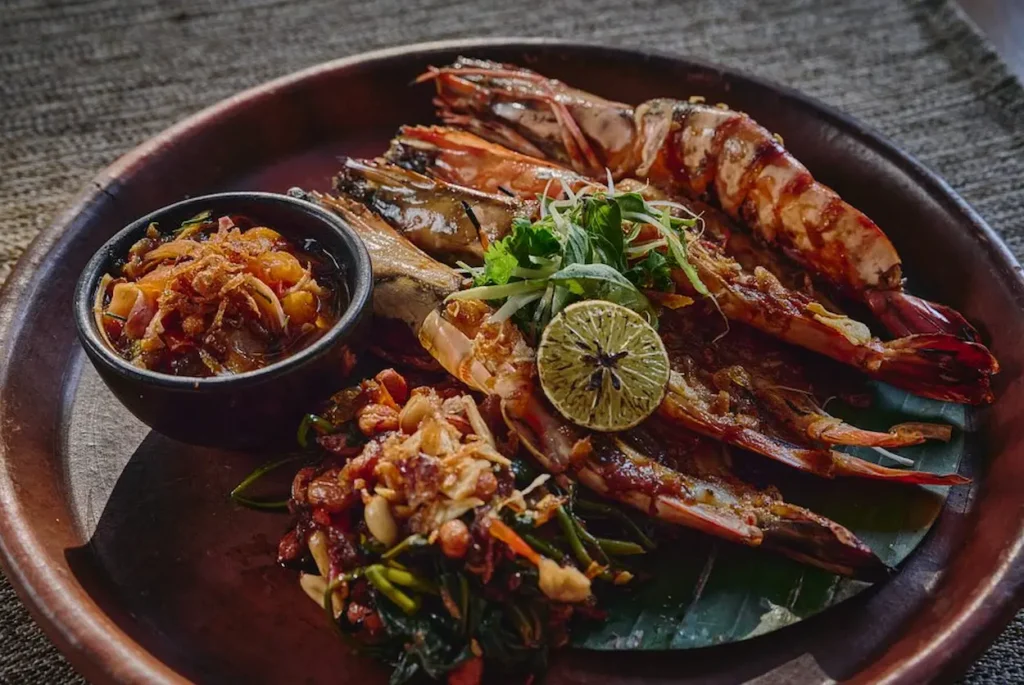Char-grilled Balinese style rock lobster