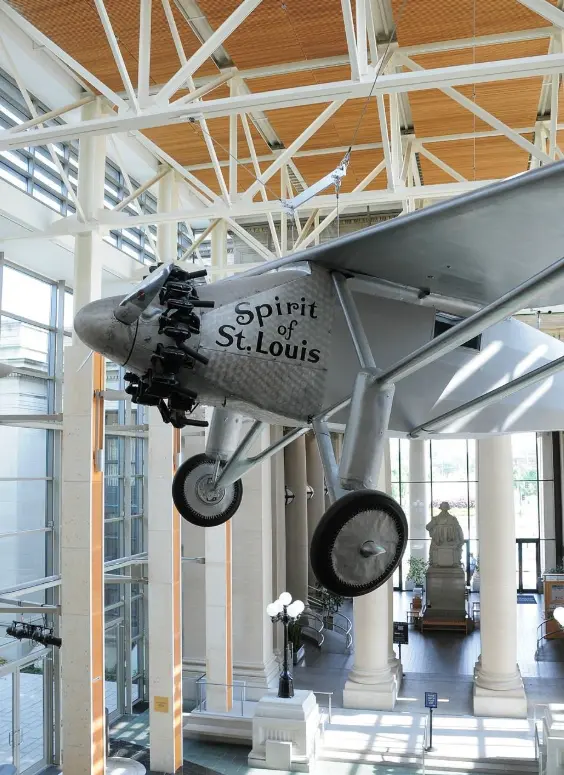 Sister plane of the "Spirit of St. Louis," flown by Lindbergh and Jimmy Stewart in the 1957 film