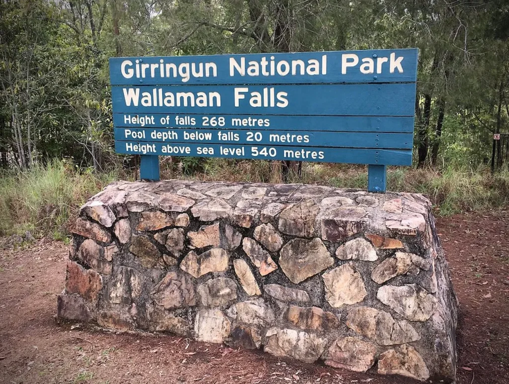 Wallaman Falls info board