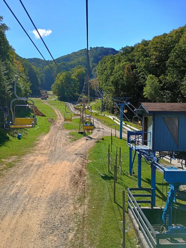 Ober Gatlinburg includes ski lifts and trails at a mountain adventure park.