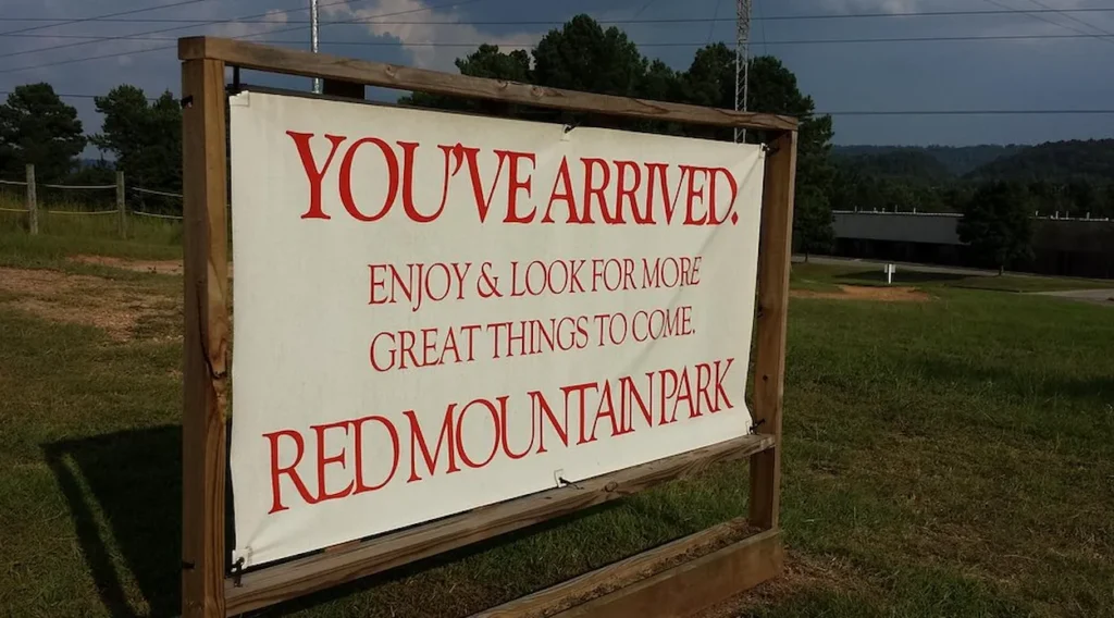 Red Mountain Park sign