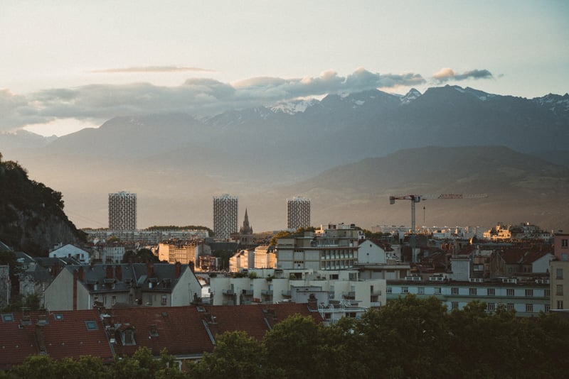 Grenoble is a dynamic city nestled by the magnificent French Alps, located where the River Drac and the Isère converge.
