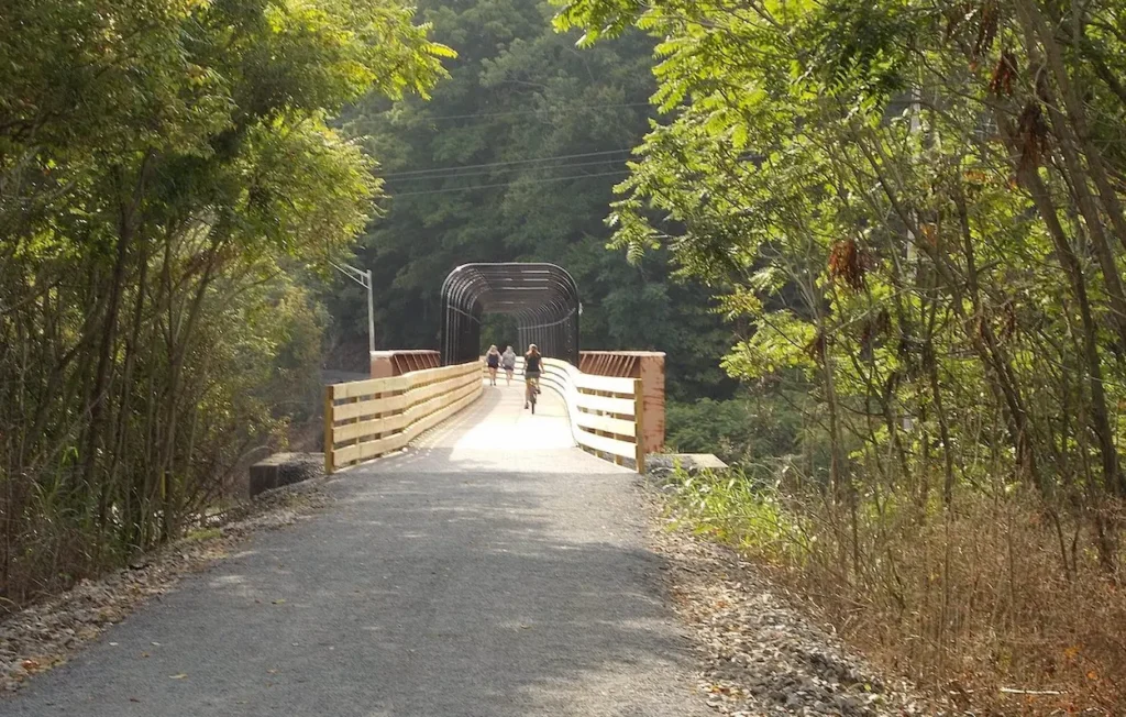 Bike trail in Johnson City