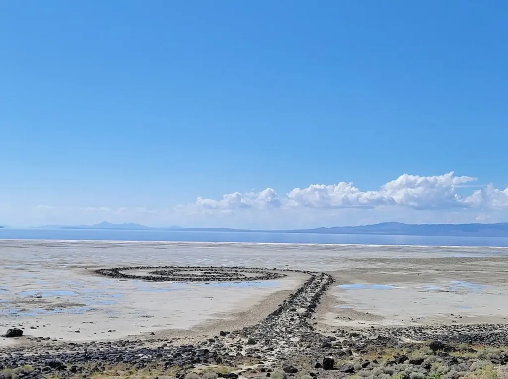 Iconic Spiral Jetty land art